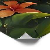 トロピカルパラダイスサンセットリラックスズビーチビュー ポスター (角)