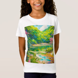 トロピカルパラダイスジャングルオアシス Tシャツ