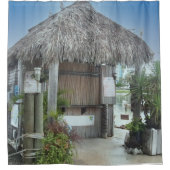 トロピカルパラダイスティキハット シャワーカーテン (正面)