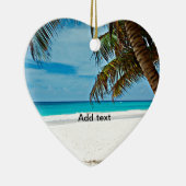 トロピカルパラダイステンプレート-サニーデイアットザビーチ セラミックオーナメント (右)
