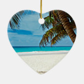 トロピカルパラダイステンプレート-サニーデイアットザビーチ セラミックオーナメント (裏面)
