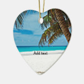 トロピカルパラダイステンプレート-サニーデイアットザビーチ セラミックオーナメント (左)