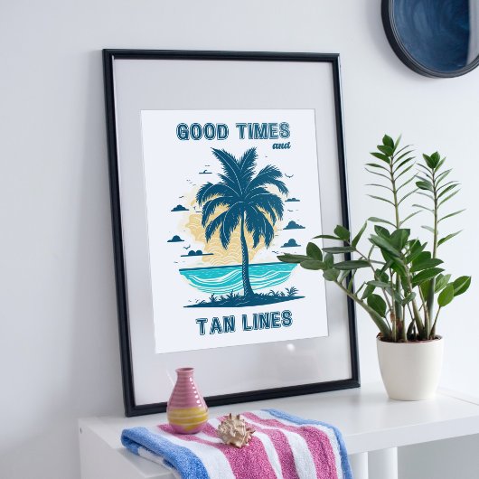 トロピカルパラダイスデザイン。 ポスター