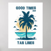 トロピカルパラダイスデザイン。 ポスター (正面)