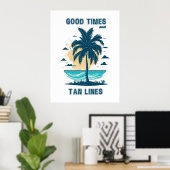 トロピカルパラダイスデザイン。 ポスター (ホームオフィス)