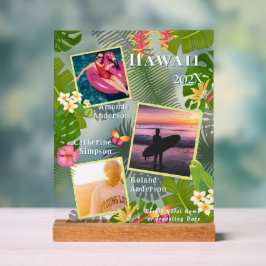 トロピカルパラダイストラベルメモリーフォトシー アクリルサイン