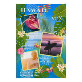 トロピカルパラダイストラベルメモリーフォトシー ポスター