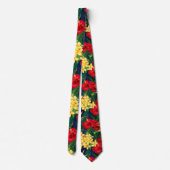 トロピカルパラダイスハイビスカスハワイアン両面 ネクタイ (裏面)