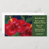 トロピカルパラダイスハイビスカス招待状&フォトカード (正面/裏面)