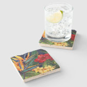 トロピカルパラダイスハワイアンストーンティキバーコースター ストーンコースター (横)