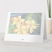 トロピカルパラダイスハワイアンビッググリーティングカード カード (裏面)