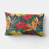 トロピカルパラダイスハワイアンフェイクアロハアップリケ アウトドアクッション (裏面)