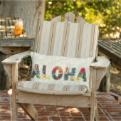 トロピカルパラダイスハワイアンフェイクアロハアップリケ アウトドアクッション (椅子)