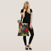 トロピカルパラダイスハワイアンフローラビーチバッグ トートバッグ (モデル)