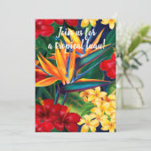 トロピカルパラダイスハワイアンフローラルアウ(ハワイ式宴会) 招待状 (スタンド正面)