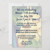 トロピカルパラダイスハワイアンフローラルアウ(ハワイ式宴会) 招待状 (裏面)