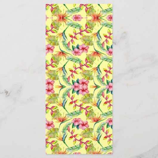 トロピカルパラダイスハワイアンフローラ結婚リース メニュー (裏面)