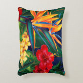 トロピカルパラダイスハワイアンフローラ アクセントクッション (正面(垂直))