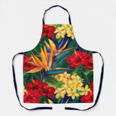 トロピカルパラダイスハワイアンフローラ エプロン (正面)