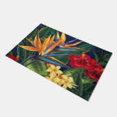 トロピカルパラダイスハワイアンフローラ ドアマット (アングル)