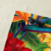 トロピカルパラダイスハワイアンフローラ ビーチタオル (インサイチュ)