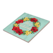 トロピカルパラダイスハワイアンホリデーリースウッド タイル (側面)