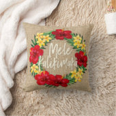 トロピカルパラダイスハワイアンホリデーリースリバース クッション (ブランケット)