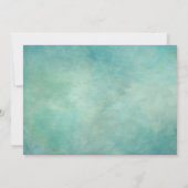 トロピカルパラダイスパイナップルフローラ結婚ブーケ 招待状 (裏面)