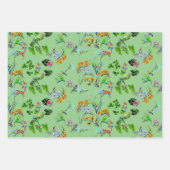 トロピカルパラダイスパターントリオ ラッピングペーパーシート (正面3)