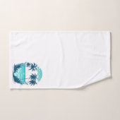 トロピカルパラダイスパームツリーズオンビーチ バスタオルセット (ハンドタオル)