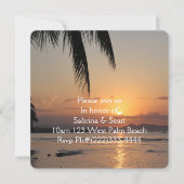 トロピカルパラダイスビーチパーム運命の運命 招待状 (正面)