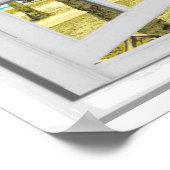 トロピカルパラダイスビーチ海ビューフェイクウィンドウ ポスター (角)