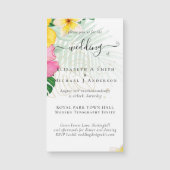 トロピカルパラダイスビーチ結婚式鮮やか花模様 (正面)