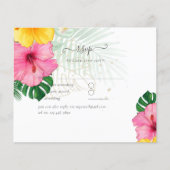 トロピカルパラダイスビーチ結婚式鮮やか花模様 (正面)