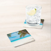 トロピカルパラダイスビーチ スクエアペーパーコースター (インサイチュ)