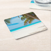トロピカルパラダイスビーチ スクエアペーパーコースター (アングル)
