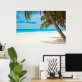 トロピカルパラダイスビーチ ポスター (ホームオフィス)