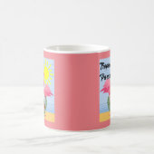 トロピカルパラダイスピンクフラミンゴクラシック – マグカップ (中央)