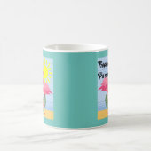 トロピカルパラダイスピンクフラミンゴクラシック – マグカップ (中央)