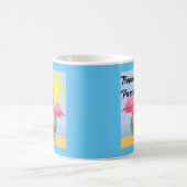 トロピカルパラダイスピンクフラミンゴクラシック – マグカップ (中央)