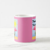 トロピカルパラダイスピンクフラミンゴクラシック – マグカップ (中央)