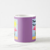 トロピカルパラダイスピンクフラミンゴクラシック – マグカップ (中央)