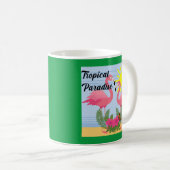 トロピカルパラダイスピンクフラミンゴクラシック – マグカップ (正面右)