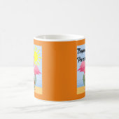 トロピカルパラダイスピンクフラミンゴクラシック – マグカップ (中央)