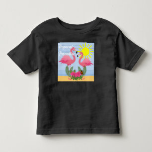 トロピカルパラダイスピンクフラミンゴ – Toddler 素晴らし Jer トドラーTシャツ