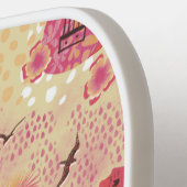 トロピカルパラダイスピンク ピックルボールラケット (左詳細)