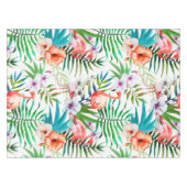 トロピカルパラダイスフラミンゴ葉花 テーブルクロス (正面(横))