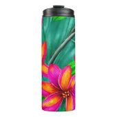 トロピカルパラダイスフローラルパターン タンブラー (正面)