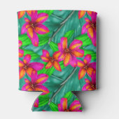 トロピカルパラダイスフローラルパターン 缶クーラー (裏面)