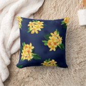 トロピカルパラダイスプルメリアデコレータピラローズ クッション (ブランケット)